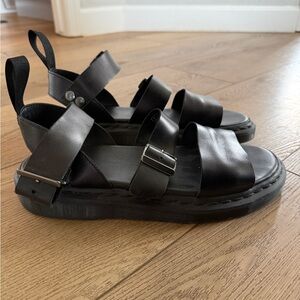 Dr. Martens Black Rubber Sole sandals